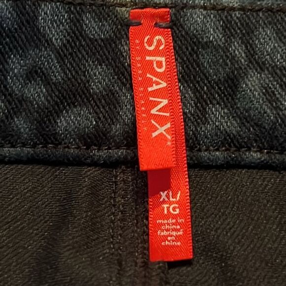 Spanx blue leopard pull on jeans - Picture 6 of 10